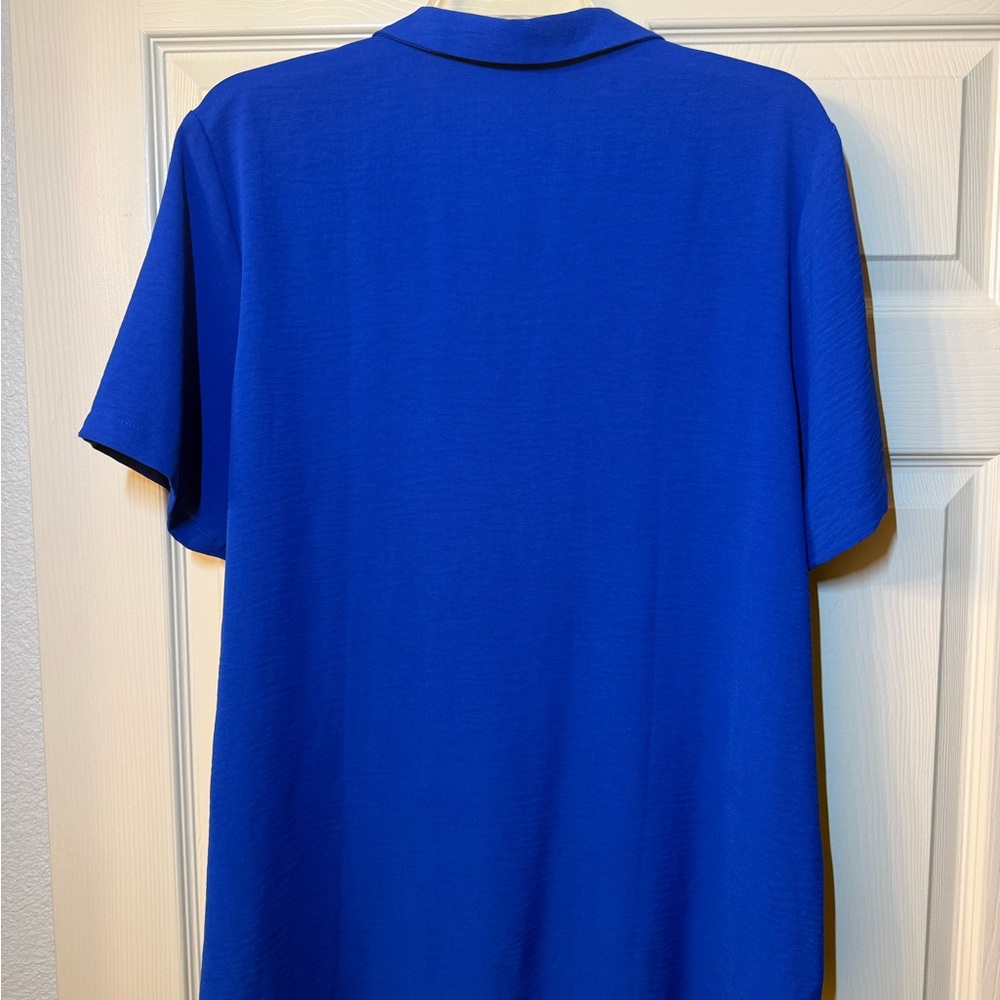 ROYAL BLUE Dressy Women’s Shirt/Blouse XL - Picture 2 of 8